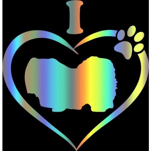 S51561 Various Sizes/Colors Car Stickers Vinyl Decal I Love My Pekingese Dog Animal Motorcycle Decorative Accessories
