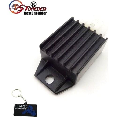 STONEDER Voltage Regulator Rectifier 4 Pin 12V For 50cc 90cc 110cc 125cc 150cc Pit Dirt Bike Motorcycle ATV Quad Buggy Scooter