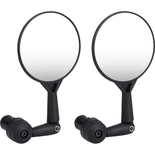 1 Pair Cycling Bike Bicycle Handlebar Rear View Mirrors 360 Dregree Rotatable Adjustable Rearview Mirror Riding Accessories