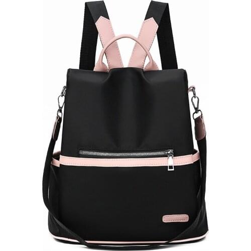 Mochila informal Oxford de Nylon para mujer, morral escolar de Nylon resistente al agua para chicas adolescentes, bolsa de viaje