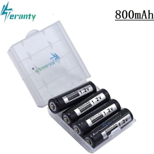 1.2V NiMh Battery 1.2v 800mah Rechargeable Batery For RC Toys Car Boat Tank Gun Remote Control Helicopters Trucks Led Light 4pcs