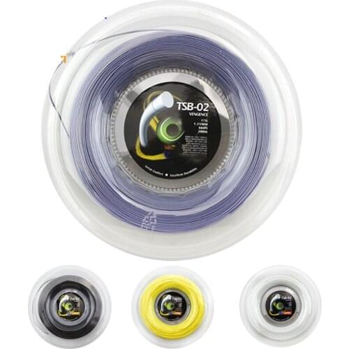 1Reel TSB-02 Vengance 1.25mm Polyester Tennis Racket String 200m Durable Sport Tennis Training String