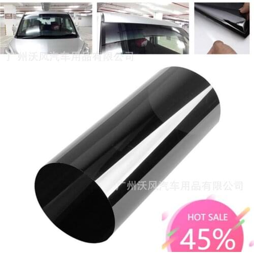 1 Roll 20/25/35/50 Percent VLT Window Tint Film Glass Sticker Sun Shade Film for Car UV Protector foils Sticker Films 50cm*1/2M