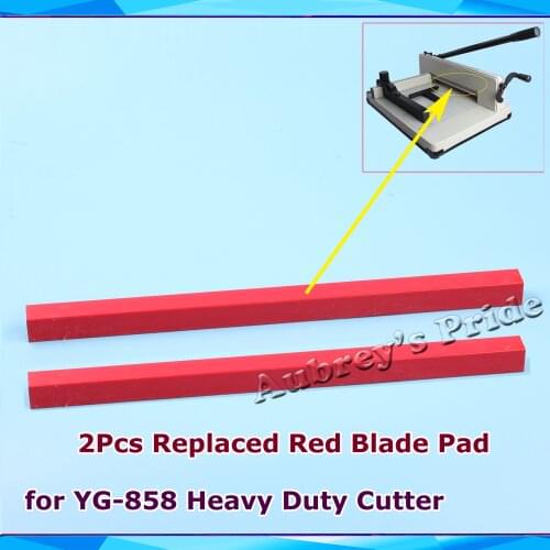 2PCS A4 A3 Size Replaced Blade Red Pad Tool for YG-858 Heavy Duty Stack Paper Ream Guillotine Cutter Hand Parts