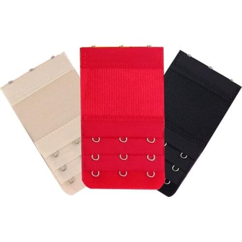3 Rows 3 Hook Bra Extender Hook Strap Extension Strap Clip Expander Adjustable Belt Buckle Intimates Bra Accessories