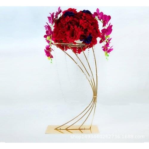 5PCS Gold Flower Stand New Style Display stand Metal Tall columns for weddings marriage event party table decoration
