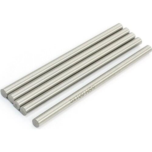 ABWE RC Helicopter 100mm x 5mm stainless steel Ground Shaft Round Rod 5Pcs