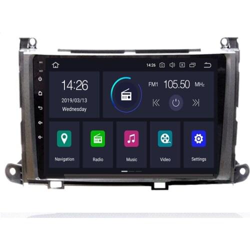 Android 10 4+64G Car DVD Stereo Multimedia Headunit Auto Radio GPS Navigation Video Audio For TOYOTA Sienna / XL30 2013-2019