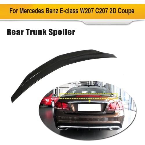 Car Rear Trunk Wing Spoiler for Mercedes Benz E Class W207 Coupe 2009 - 2014 Carbon Fiber Rear Wing Spoiler Boot Lid