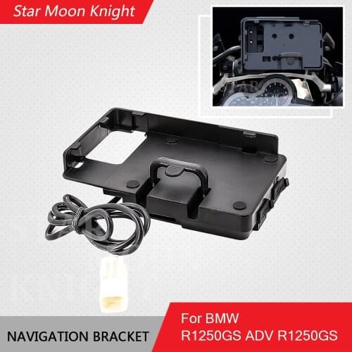 For BMW R1250GS Adventure R 1250 GS ADV Motorcycle wireless Charger Mobile Phone Holder Stand USB Navigation Bracket