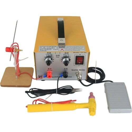 DX-30A Handheld Spot Laser Welder Pulse Butt Welding Machine Jewelry Equipment Tool 220V 110V for Gold Silver Ring Mouth Buckle