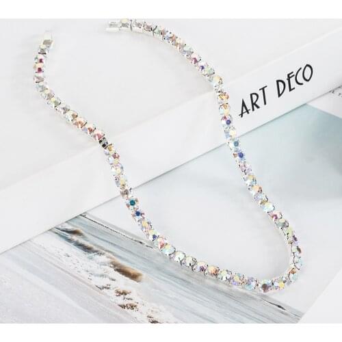 Hot Sale New Women Crystal Rhinestone Collar Necklace Necklaces for girl Wedding Birthday Jewelry #N062