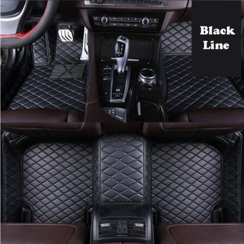 For Honda CRV 2020 2019 2018 2017 Microfiber Leather Car Floor Mats Rugs Foot Mat Protector Goods Full Set Liner Car Accessories