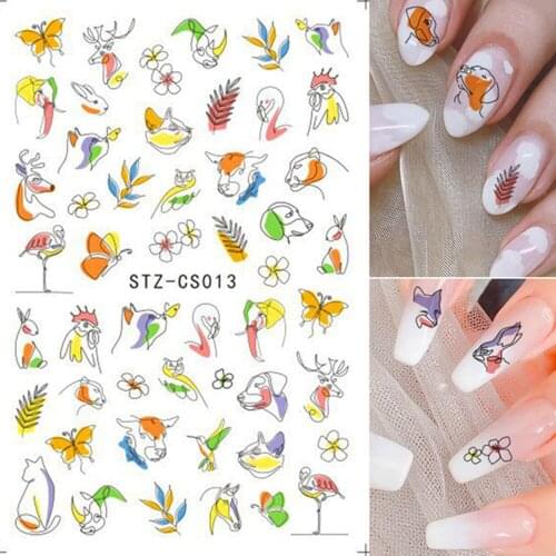 Summer Avocado Pawpaw Fruits Nail Decals Sticker Diy Green Nail Inspiration Gel Polish Nail Slider Nail Art Sticker Decoration