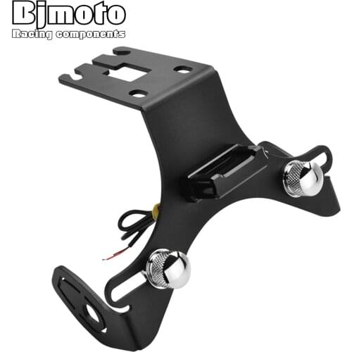 Motorcycle Z1000SX 2013-2017 Z1000 Adjustable CNC License Number Plate Holder Bracket W Plate light For Kawasaki Z1000 2010-2017