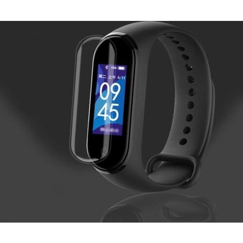 5pcs TPU Soft Full Coverage Protective Film Guard For Xiaomi Mi Band 4 Band4 Miband 4 Smart Wristband Screen Protector Cover