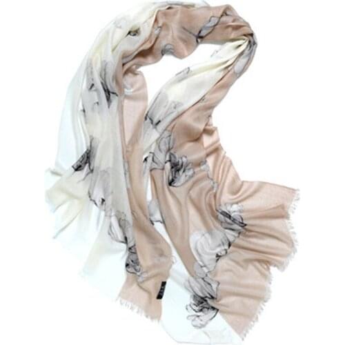 New fashion patchwork color printed 100%cashmere women thin scarfs shawl pashmina 70x200cm
