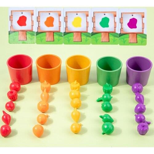 Counting Cups Toy Educational Learning Games for Toddlers Preschool