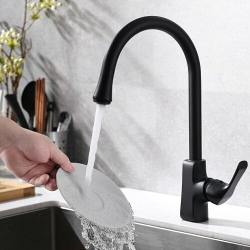 OEM export kitchen faucet black matte in North America