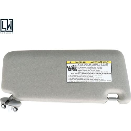 Sun Visor New Driver Side Gray for Toyota Camry with Sunroof and Light 2007-2011