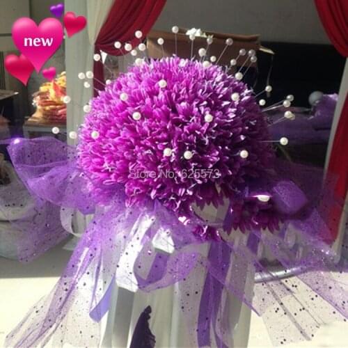 Wedding flower decoration party flower buqets for road lead or wedding column 4pcs/lot