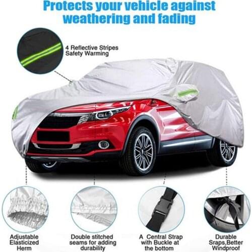Car Protection Cover UV Resistant Waterproof Vehicle Coat Sunscreen Dust Universal Car Full Cover