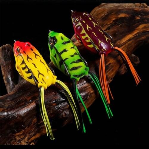 1pc 5.5cm/12g Fishing Lures Top Water Ray Frog Shape Minnow Crank Wobblers for Fly Fishing Soft Tube Bait Japan Plastic