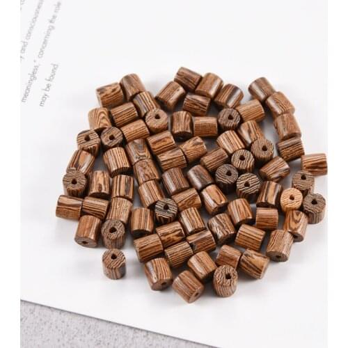 100Pcs/lot 6mm 8mm Natural Wood Beads Jewelry Making Wooden Loose Bead for DIY Necklace Bracelet