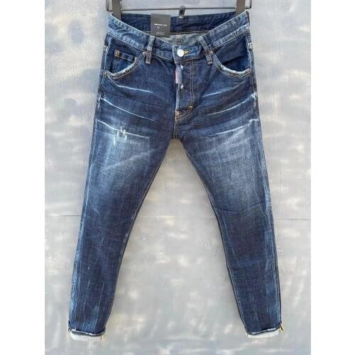 2021 New Style DSQ2 Fashion Trend Ripped Paint Mens Jeans 021-1