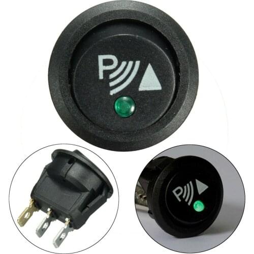 20A 12V 3 Pins Car Auto Boat On Off Round Rocker ON/OFF Switch Parking Reverse Sensor Illuminated Front,Rear