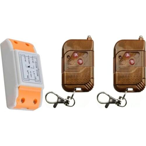 220 v 1 ch remote control switch 1 pcs receiver + 2 pcs transmitter Inter-lock mode