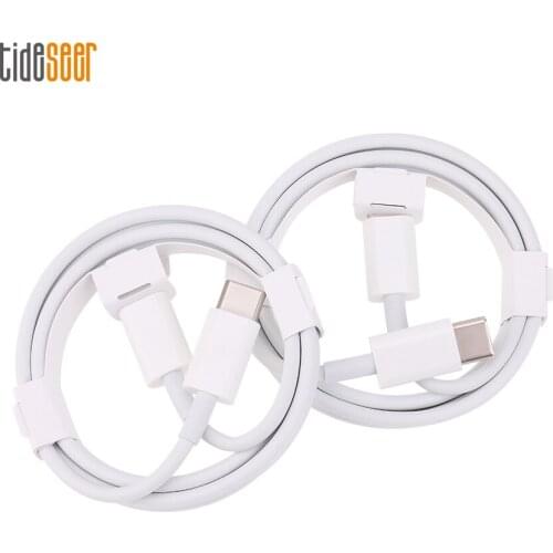 60W USB Type C To USB-C Cable PD Fast Charger Wire Cord For Samsung S20 Macbook iPad 15W 1M Type-C to 8Pin for iPhone 11 100pcs