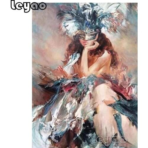 5D Diy Diamond Painting mask woman Full Square/Round Diamond Embroidery Full Display photo Diamond Mosaic Sale wall art decor
