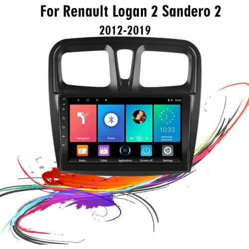 Eastereggs 10 Inch 2 Din Car Stereo WIFI GPS Navigation Multimedia Player For Renault Logan Sandero 2014-2019