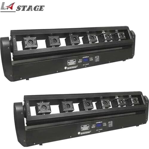 Free Shipping 2pcs/Lot Six Hoses 6 Eyes Moving Head Red Laser Light For Show System/Dj Equipment/Laser