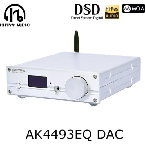 HIFI AK4493EQ AK4493 Bluetooth DSD Digital Audio Decoder DAC Support USB XMOS XU208 Audio Amplifier Coaxial Fiber Rmote Control