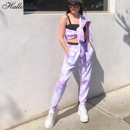 New Tie Dye High Waist Sweatpants Women Pants Ropa Mujer Trousers Streetwear Woman Clothes Womens Clothing Harajuku Roupas