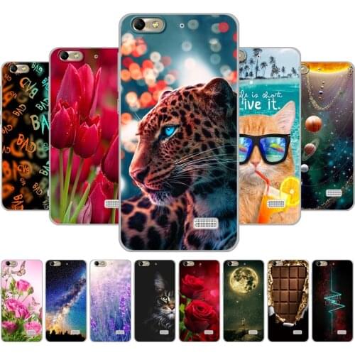For Huawei Honor 4C Case Back Cover For huawei honor 4c Phone Case Bumper Silicon Soft TPU Full Protection Coque Printing Fundas