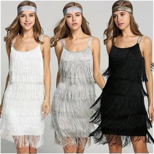 Black White Sliver Tassel Bodycon Dress Women Sexy Sleeveless Fringe Backless Club Party Short Mini Dress Vestidos Plus Size 5XL