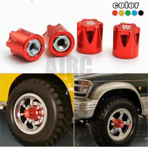 CNC Aluminum M4 Nut Flange Cap TRX4 TRX6 SLASH D90 D110 SCX10 RC Drift Tamiya Yokomo HSP 4pcs