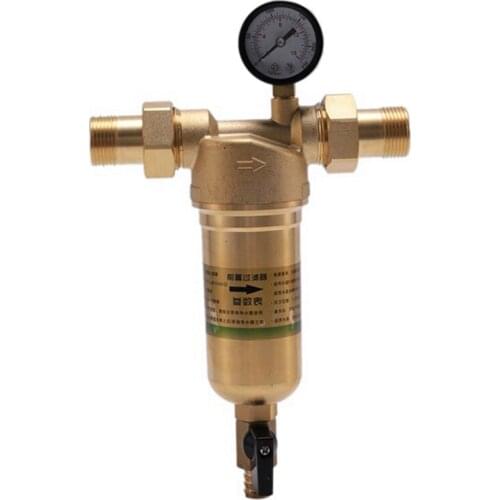 Water Purifier Filter,Reusable Spin Down Sediment Flushable Water Filter Pre-Filtration System Protector for Whole House