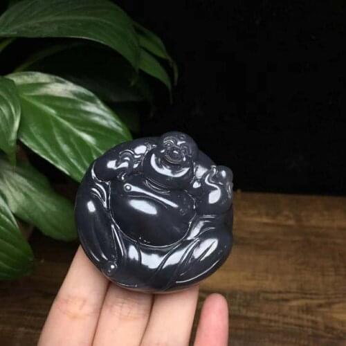 H65#Hetian jade mouth often open pendant, jade quality, firm structure, oily and incomparable