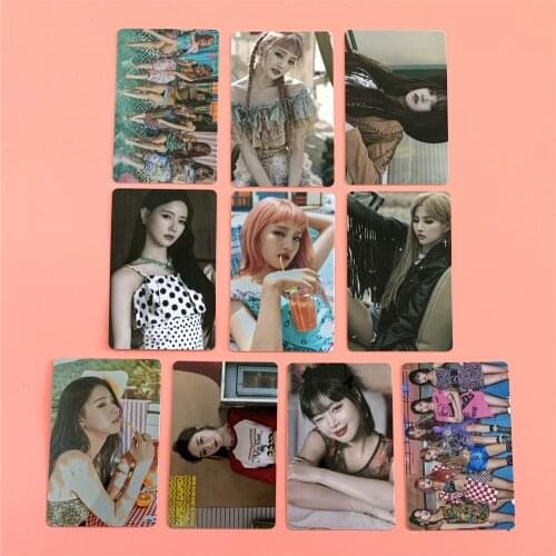 KPOP Gidle (G)I-DLE SHUHUA YUQ SOYEON SOOJIN MINNIE MIYEON New Album Dumdi Dumd Crystal Stickers Bus Card Stickers Postcards New