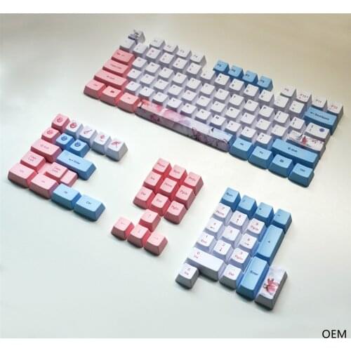 Mechanical Keyboard Keycaps OEM Profile Keycap PBT Dye-Sublimation R4 R1 1.5U 1.75U Compatible GH60 GK61 GK64 68 84 87 104 Keyca