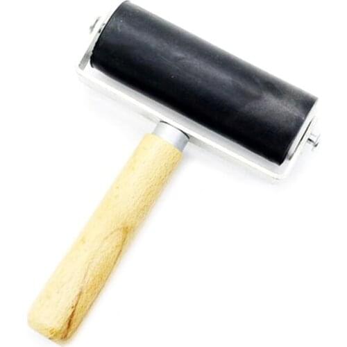 Mime roller Print Ink Oil Painting printing paint Art Rubber trolley Scroll wheel Hand-held rotary drum platen cylinder