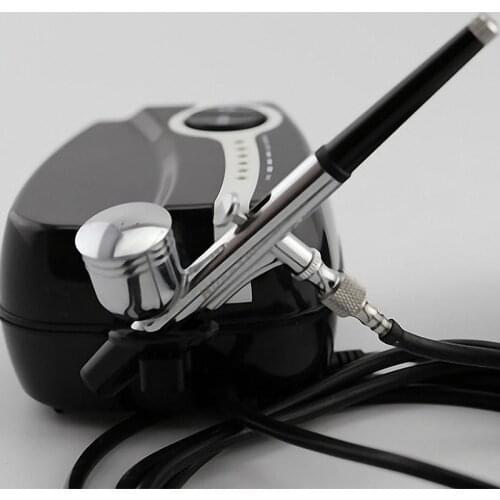 Dual Action Airbrush Kit Mini Compressor 12v Air Brush Gun For Art Painting Makeup Manicure Craft Model AirBrush Nail Tool Set
