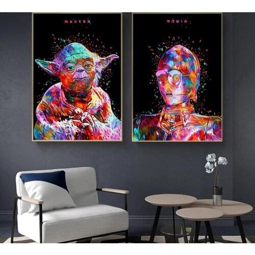 Minimalist Art Canvas Poster Painting Darth Vader Stormtrooper Movie Wall Picture Print Home Bedroom Decoration