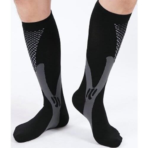 1 Pair Sports Compression Socks For Running Hiking Basketball Soccer Elastic Footwear Varicose Veins Muscle Support Stocking