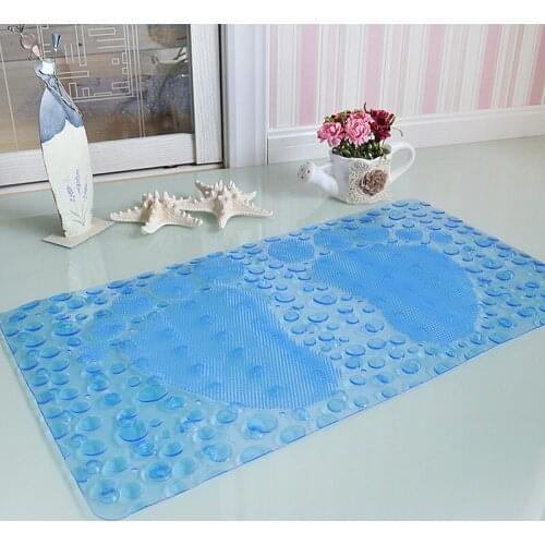 New wallpaper Non slip bath mat Massage With sucker PVC shower mat for bathroom toilet bathroom carpet rug bathroom accessories