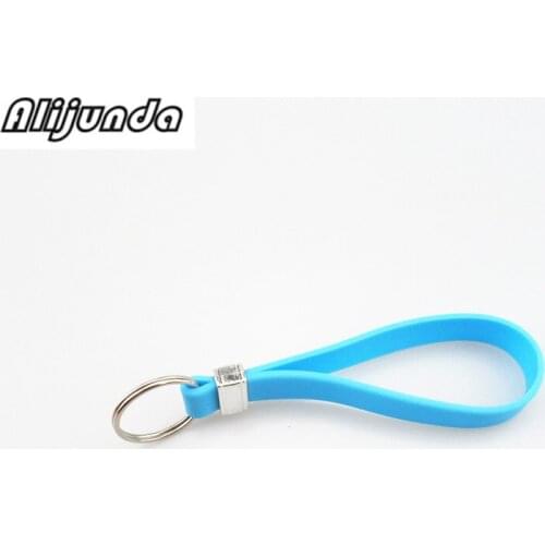 New silicone key long wristband bracelet key spoon portable key chain for Nissan Teana X-Trail Qashqai Livina Sylphy Tiida Sunn